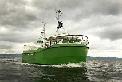 Karoline, grønn båt